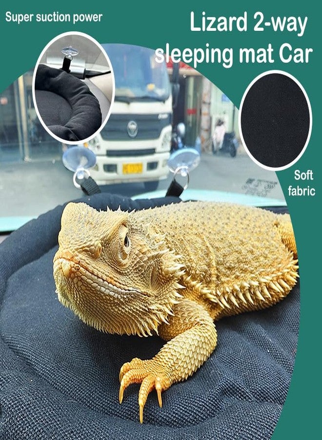 hokable Lizard 2-Way Sleeping mat Car/Landscape Tank Lizard car Hammock Small Animal Support Bed Suitable for Small Animals Hamsters Chinchillas mice Birds Mane Lion Lizards Kittens - Image 3